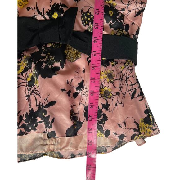 Erdem Floral 100% Silk Halter Top with Bow Belt (Size 6) - Picture 4 of 9